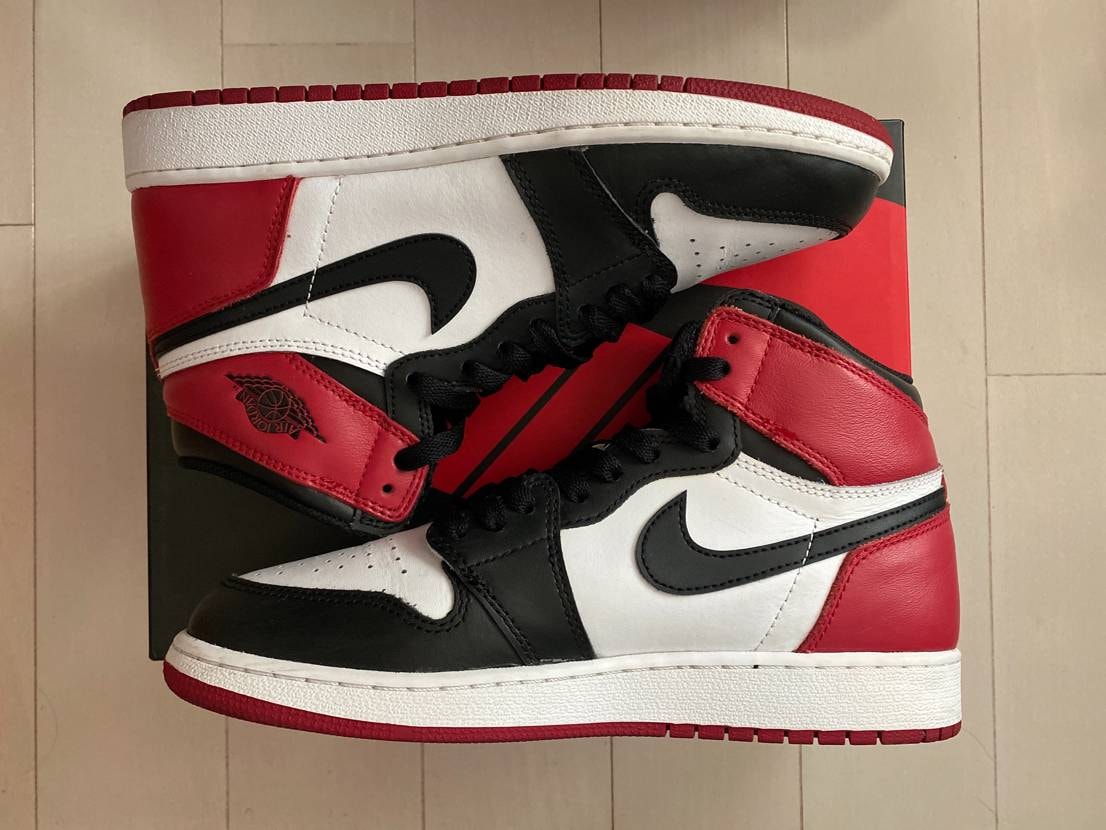 Nike Air Jordan 1 Retro High Black Toe (2016) (GS)