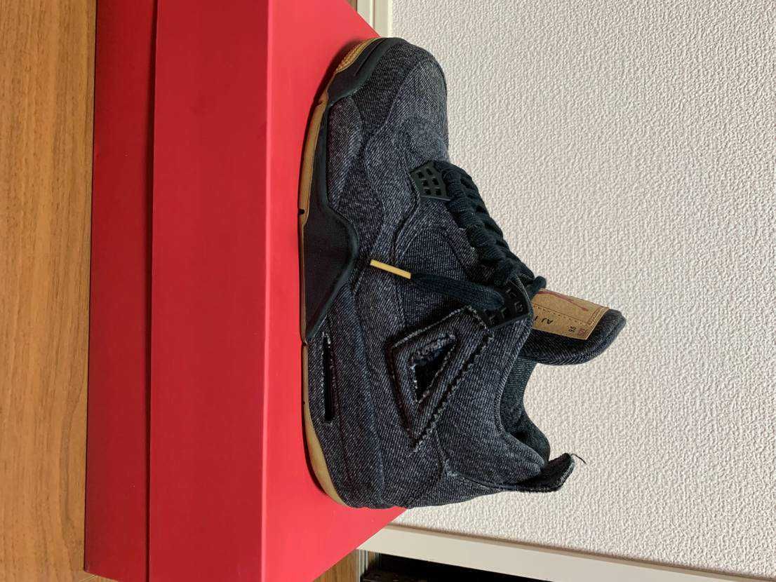 Nike × Levi's Air Jordan 4 "Black Denim" (Tag: LEVIS®)