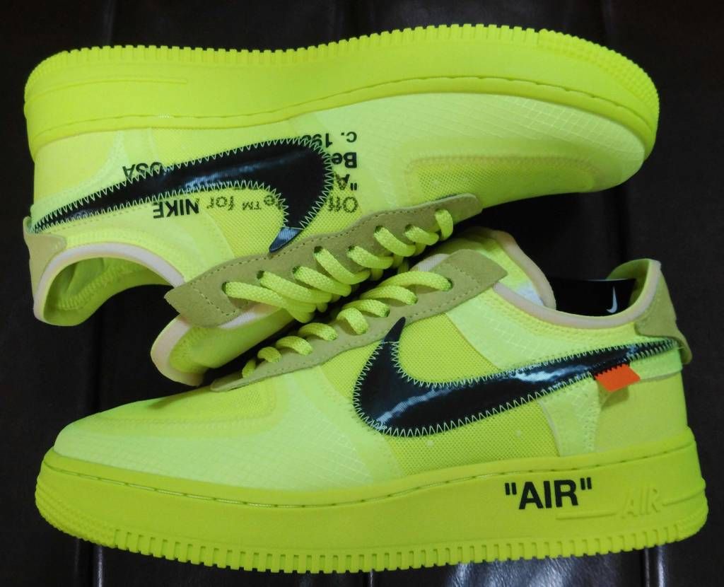 Off-White × Nike Air Force 1 Low "Volt"