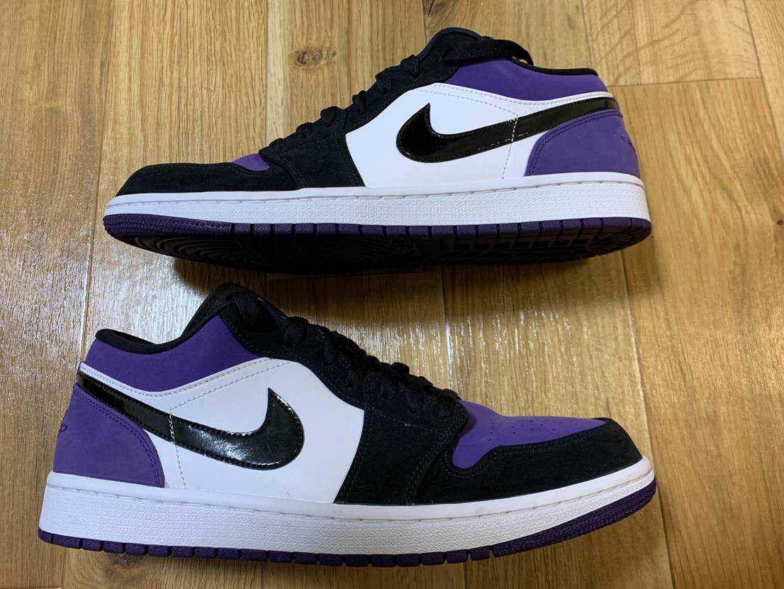 Nike Air Jordan 1 Retro Low "White/Black/Court Purple" 