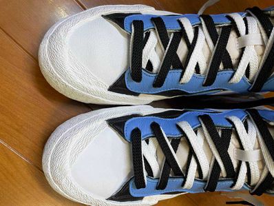 sacai × NIKE BLAZER MID "BLACK / BLUE"