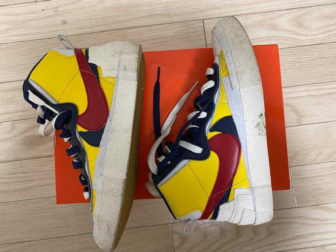 sacai × Nike Blazer Mid "Varsity Maize/Varsity Red"