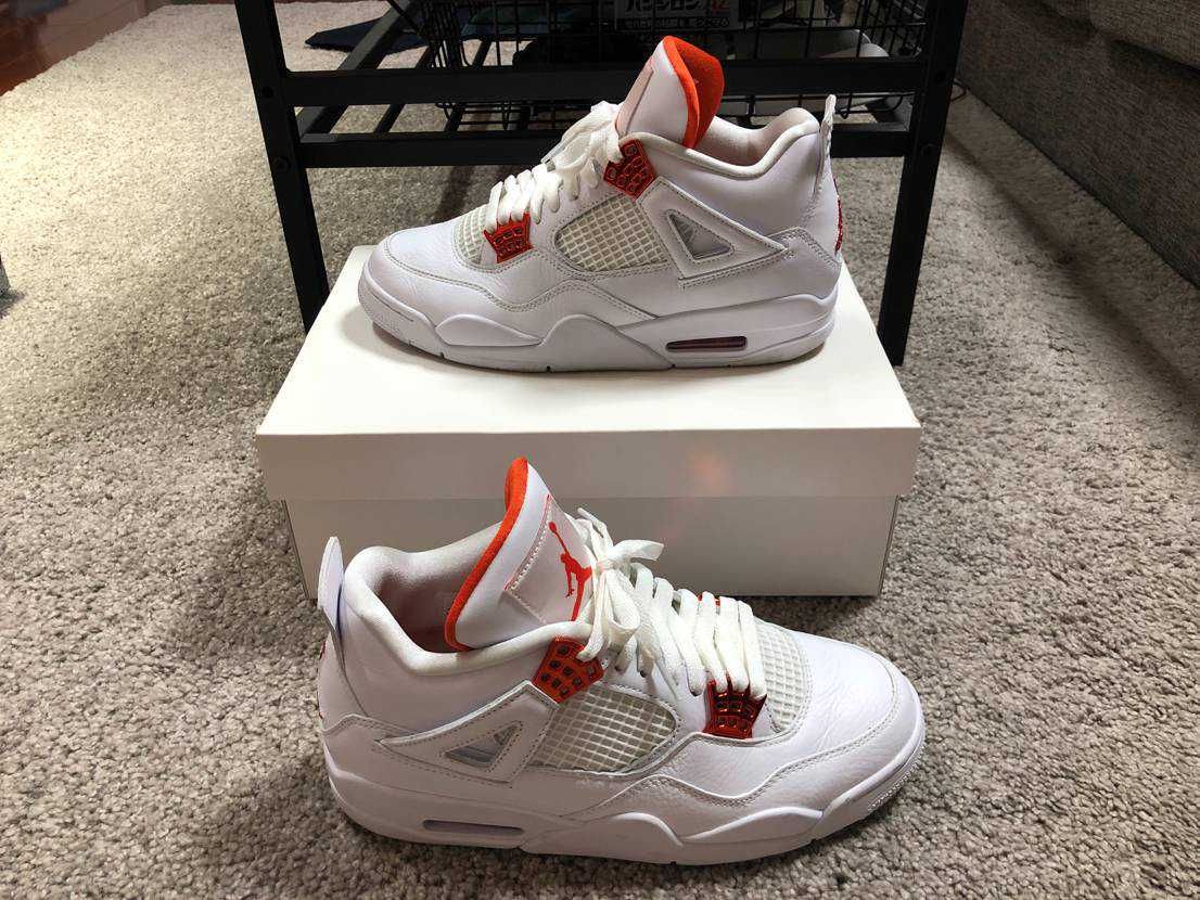 Nike Air Jordan 4 Retro "White/Team Orange"