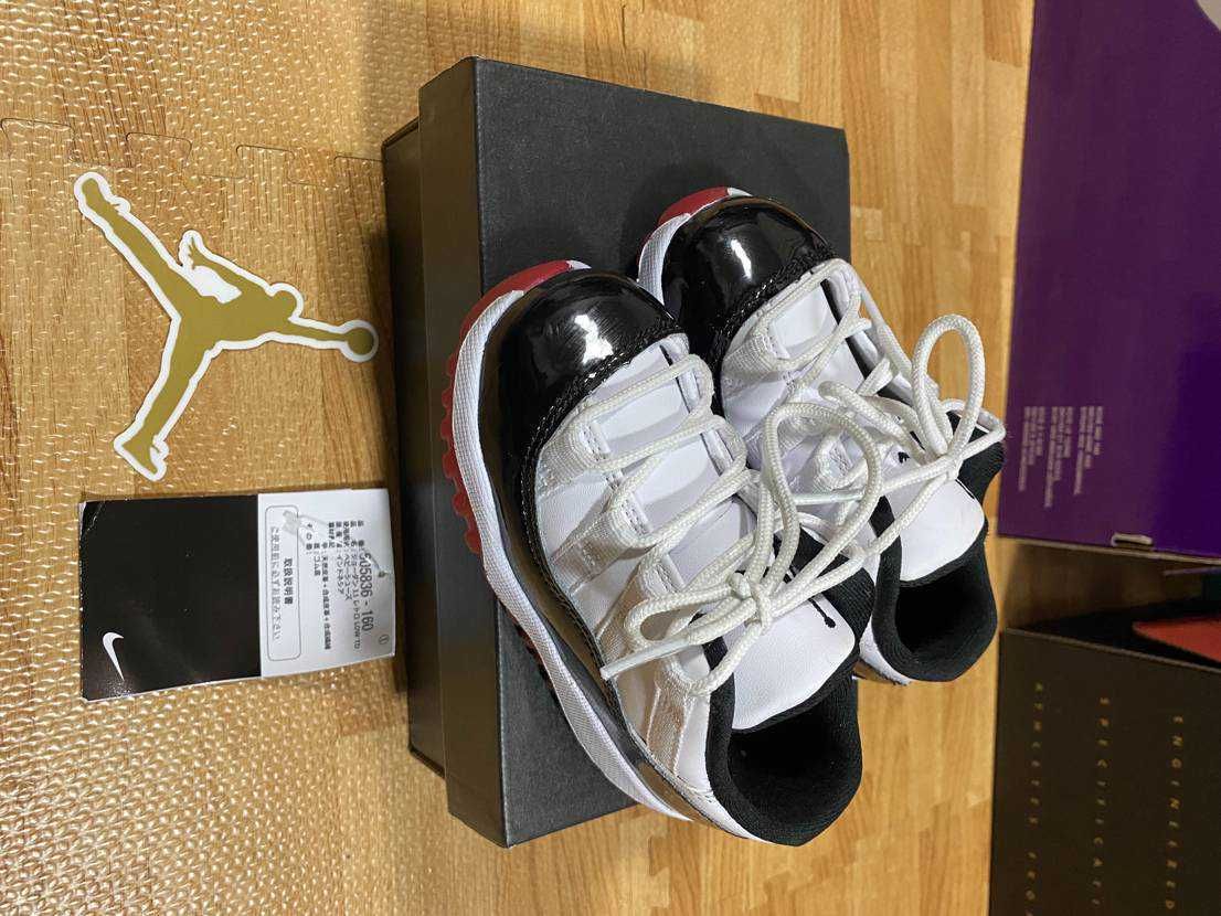 Nike TD Air Jordan 11 Low "Gym Red"