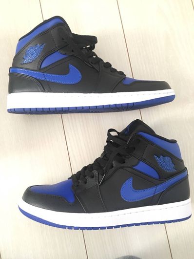 NIKE AIR JORDAN 1 MID "BLACK/BLUE"