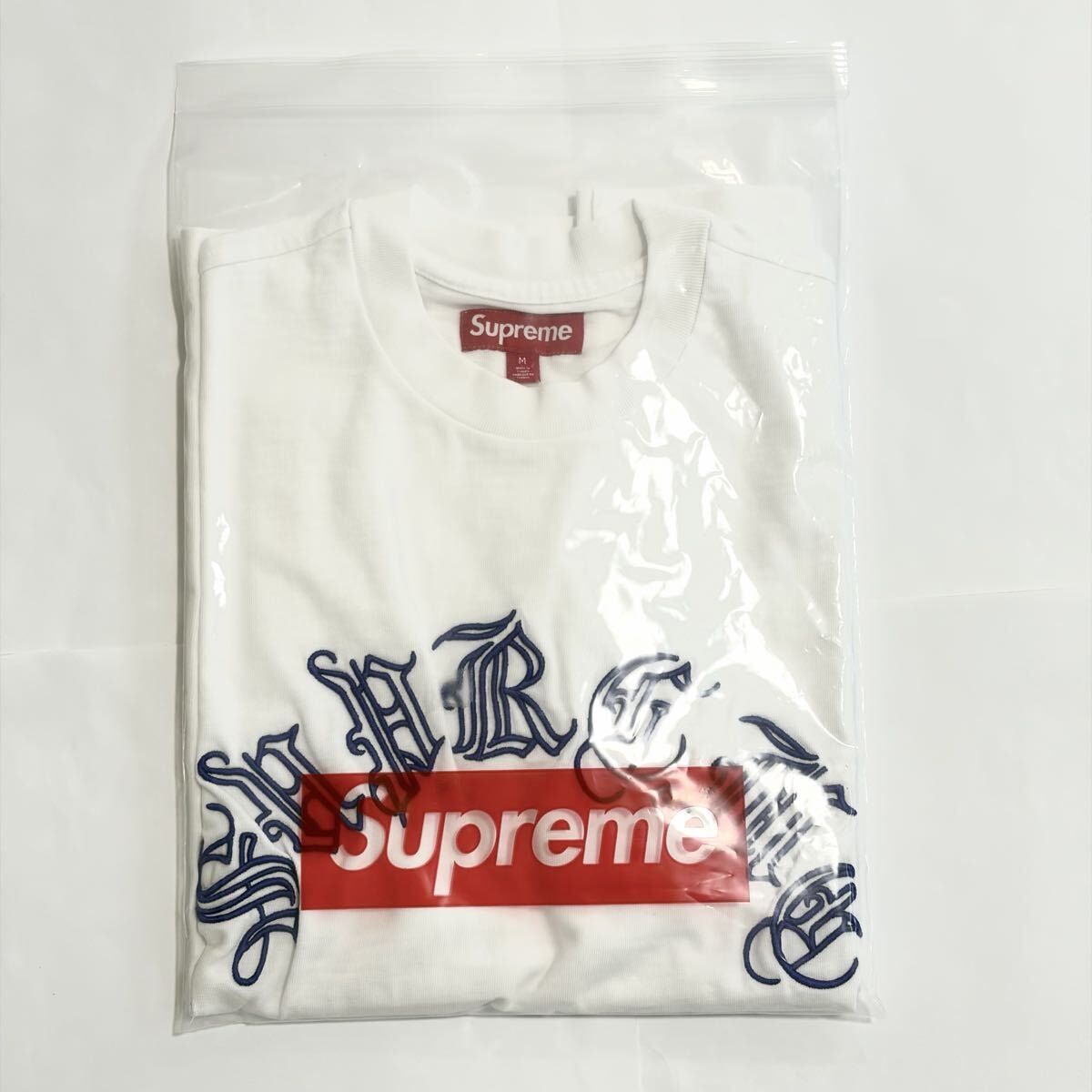 【未使用】Supreme Old English S/S Top White シュプリーム Tシャツ ホワイト Mサイズ