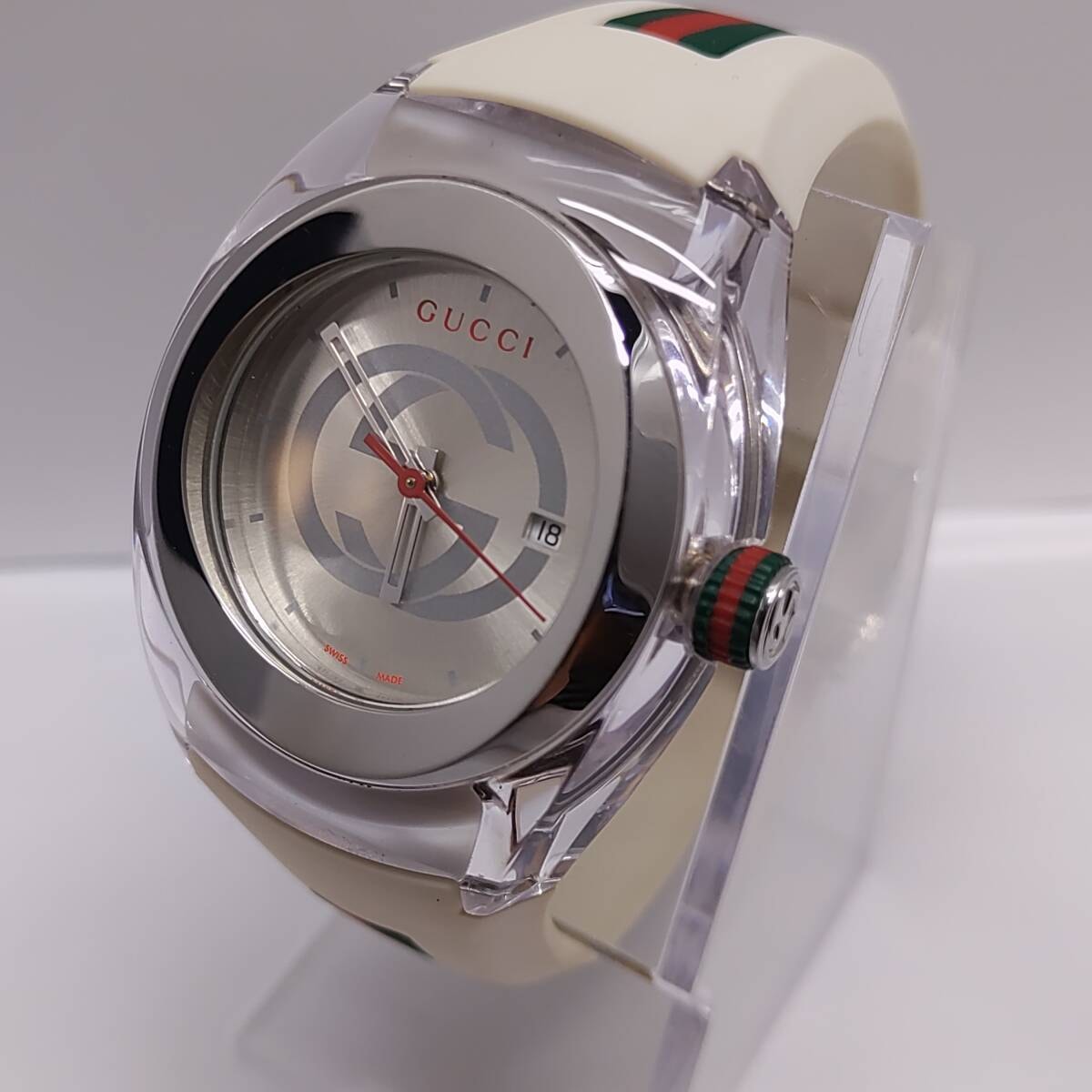 【稼働品】GUCCI SYNC グッチ シンク 137.3 クォーツ ユニセックス腕時計