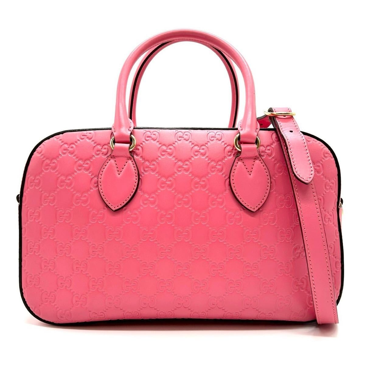 B (目立った傷や汚れなし)】GUCCI グッチ グッチシマ レザー 2WAY