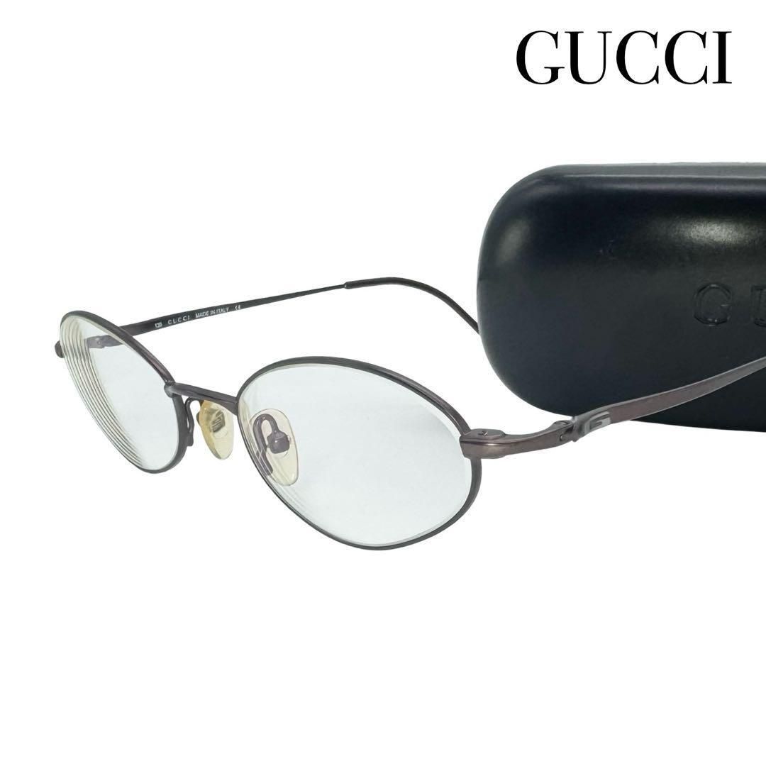 GUCCI グッチ GG2648 メタル 度入り オーバル型 メガネ イタリア メンズ レディース