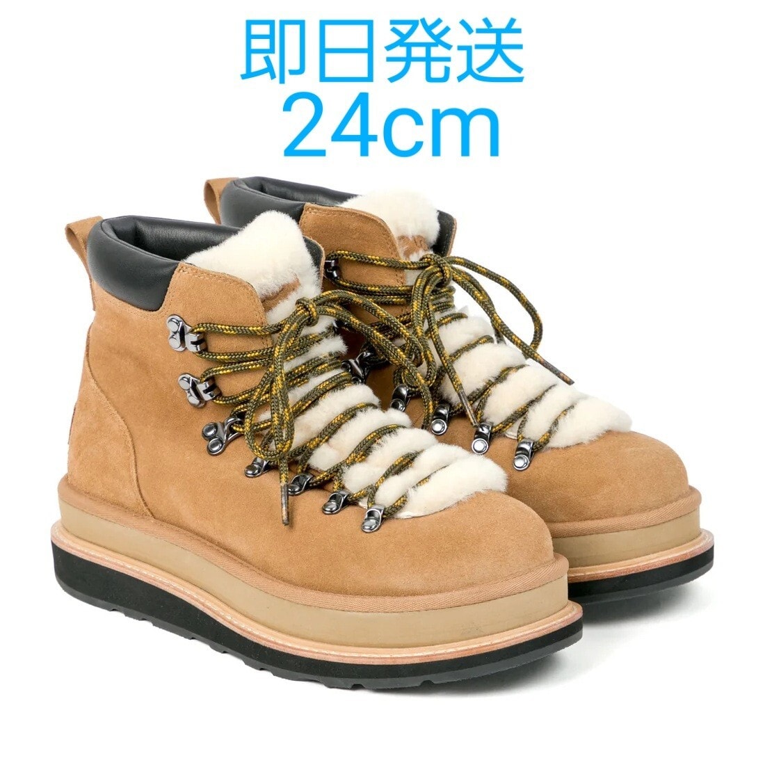 【新品】sacai × UGG Hiker ブーツ CAMEL 24cm