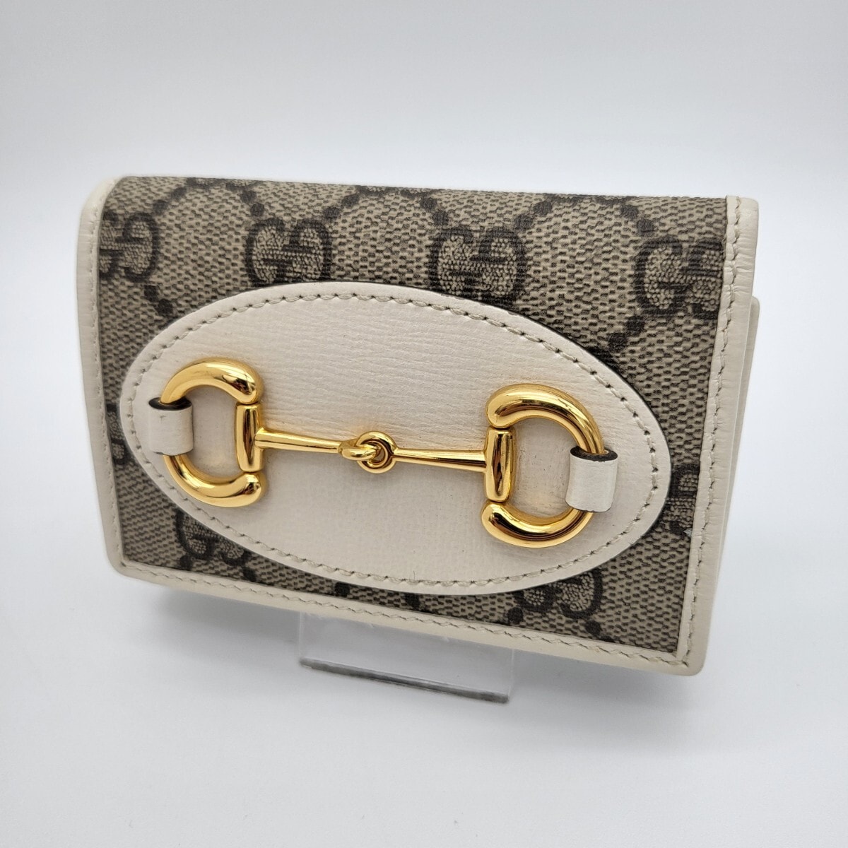 A (未使用に近い)】未使用に近い GUCCI グッチ 折り財布 財布 GG