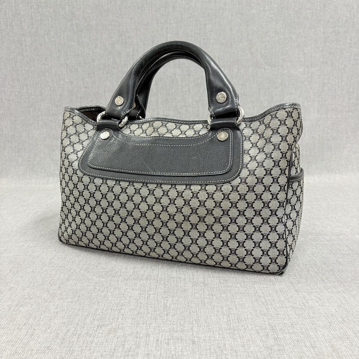 CELINE セリーヌ ブギーバッグ トリオンフ ハンドバッグ キャンバス ブラック