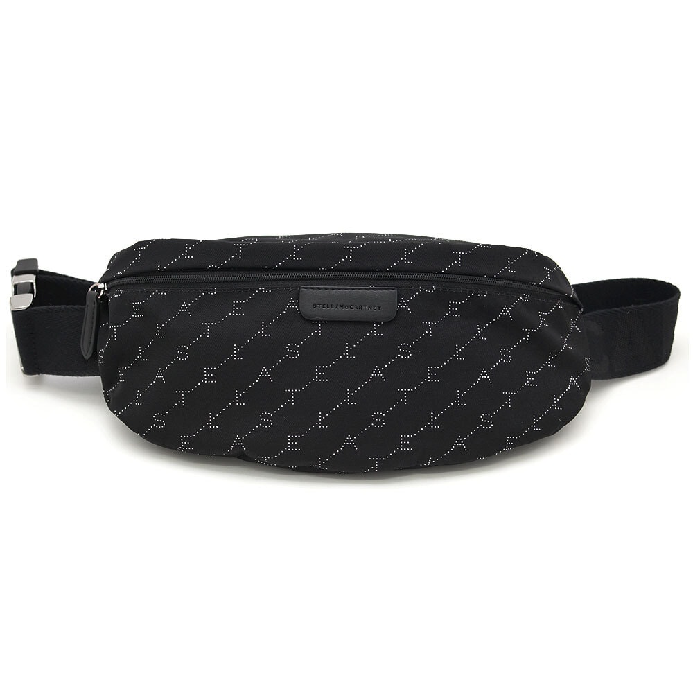 中古 美品 ステラマッカートニー Stella McCartney ボディバッグ ファラベラ エコナイロン 570173 W8538 ブラック イタリア製 Aランク 黒