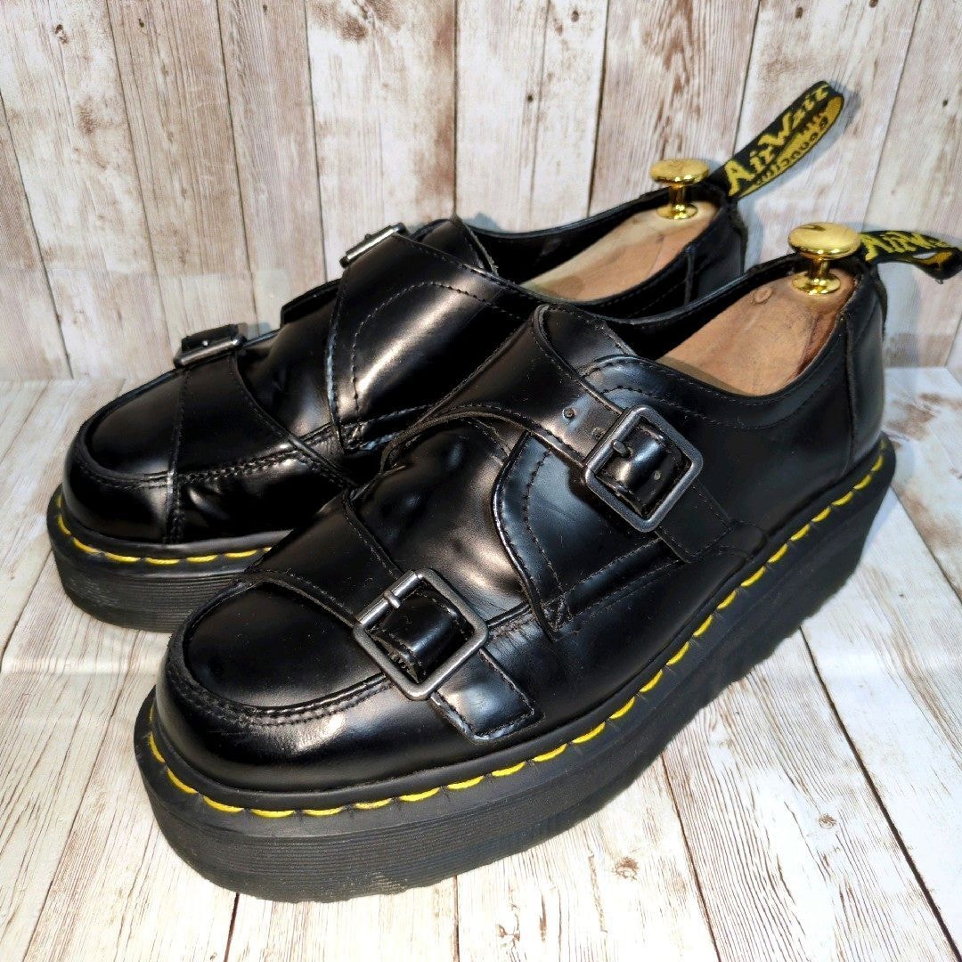 【Dr.Martens ドクターマーチン】SIDNEY DBL MONK☆シドニーダブルモンク☆厚底レザーシューズ☆革靴☆ブラック☆UK7☆26cm