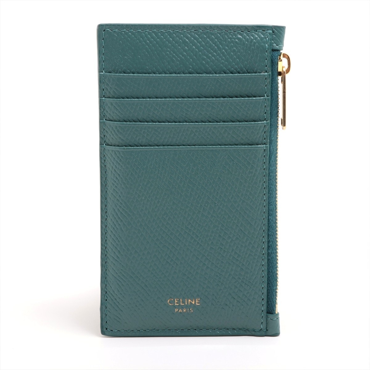 CELINE グリーンケース CELINE トリオンフ型押し キーケース グリーン | Petit luxe Vintage