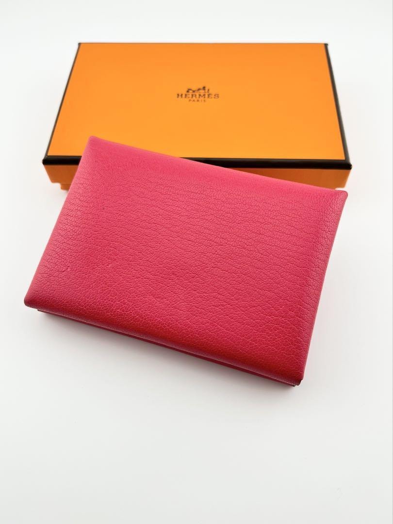 美品 エルメス シェブルミゾル カルヴィ デュオ コインケース