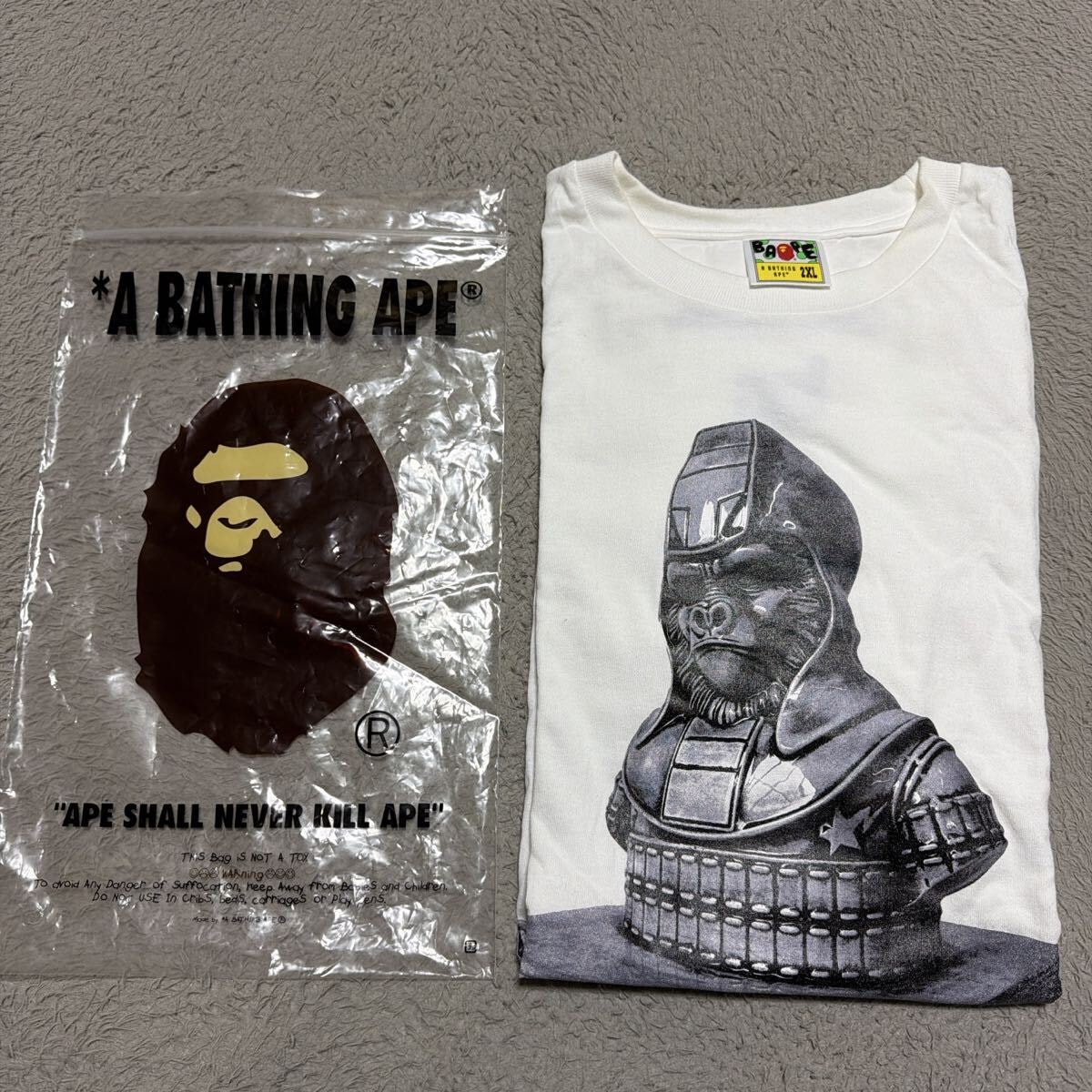 A (未使用に近い)】a bathing ape BAPE 名探偵コナン tシャツ CONAN