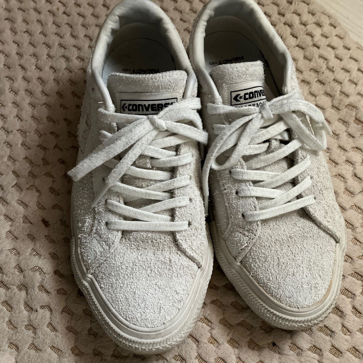 コンバース　スケートボーディング　US5　24　CONVERSE　 白　スウェード　プロライド　スウェード　美品　