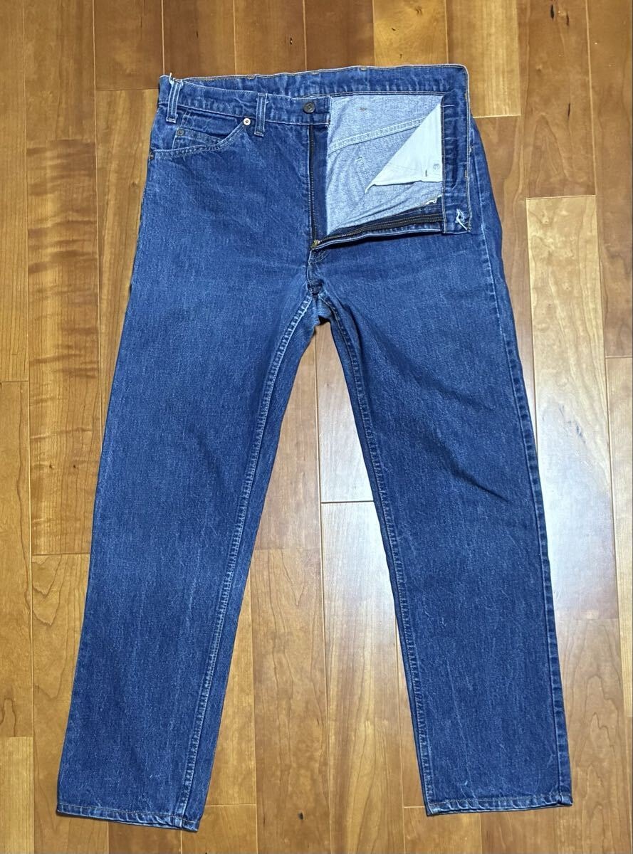 Levi’s 80’s 505 TALON 42 ZIP USA製 W35 L31 オリジナルレングス 裾チェーンステッチ