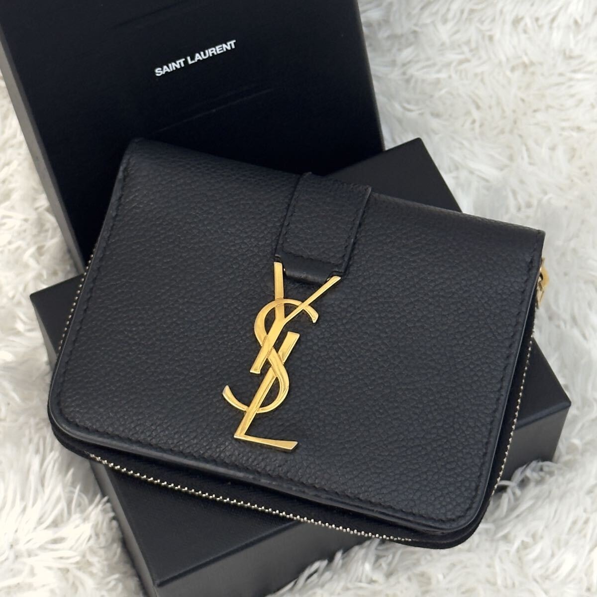 B (目立った傷や汚れなし)】SAINT LAURENT 極美品 サンローラン
