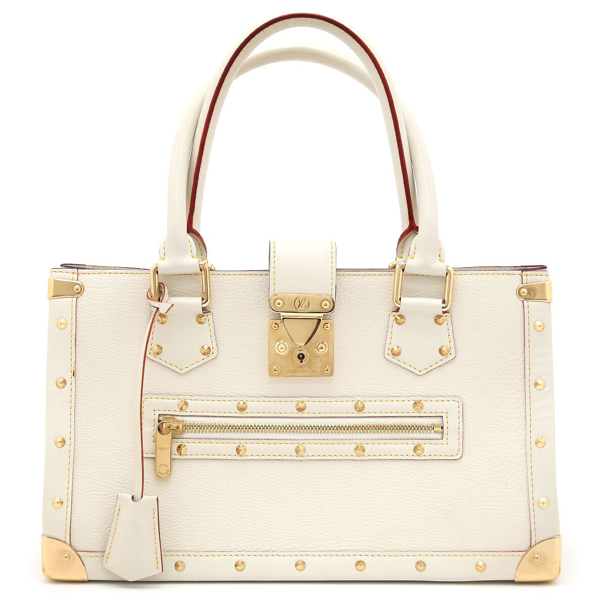 中古 良品 LOUIS VUITTON ルイヴィトン ハンドバッグ スハリ ファビューロー M91815 ホワイト系 白 フランス製 ABランク トート レディース