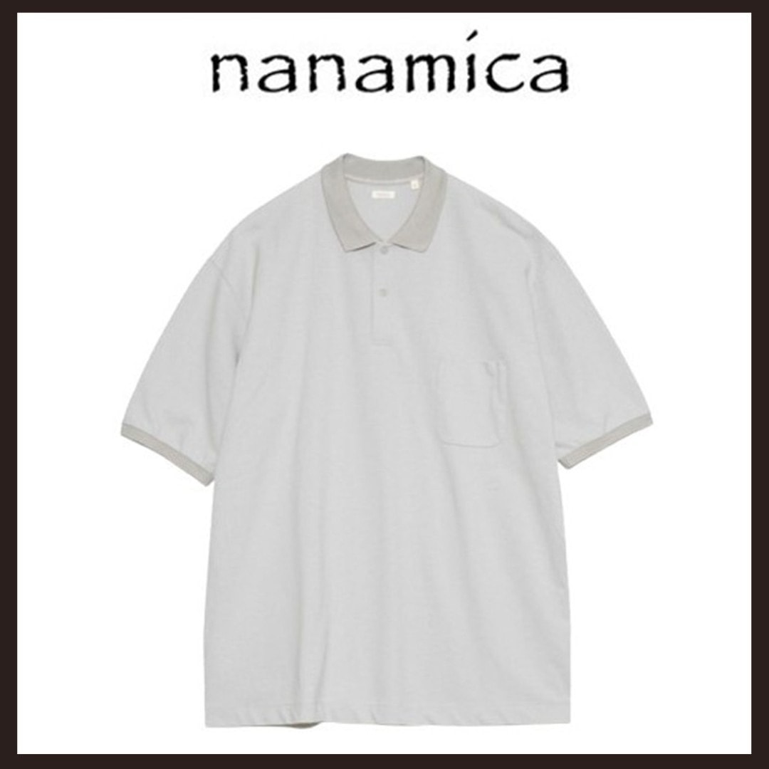 新品未使用　nanamica（ナナミカ）　ポロシャツ　M　ライトベージュ