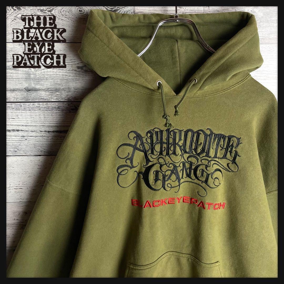 【限定コラボ】ブラックアイパッチ×アフロディーテギャング☆刺繍ロゴ入りパーカー.
