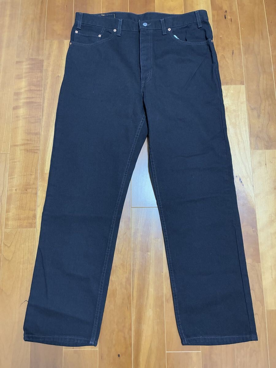 Levi's 505後染めサルファブラック W38 L30 ミントコンディション