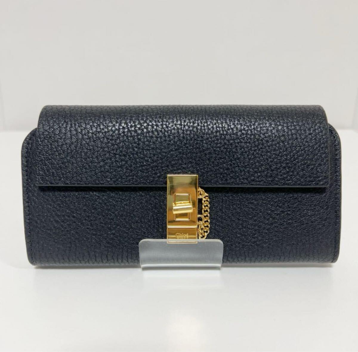 Chloe DREW クロエ ドリュー 長財布 フラップデザイン ブラック 美品