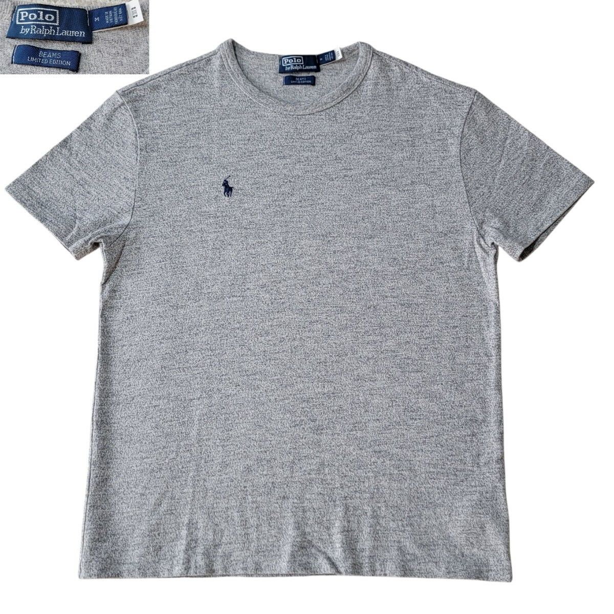 ほぼ未使用 ビームス別注 完売 POLO by RALPH LAUREN ポロバイラルフローレン Tシャツ 霜降り Big Fit Jersey T-Shirt 