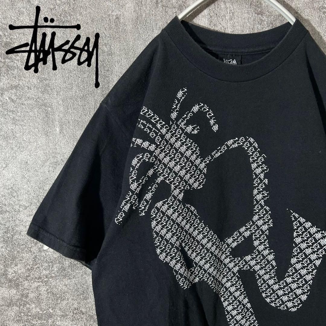 [大人気]　ステューシー　Tシャツ　プリント◎　ジャズマン　ストックロゴ　存在感