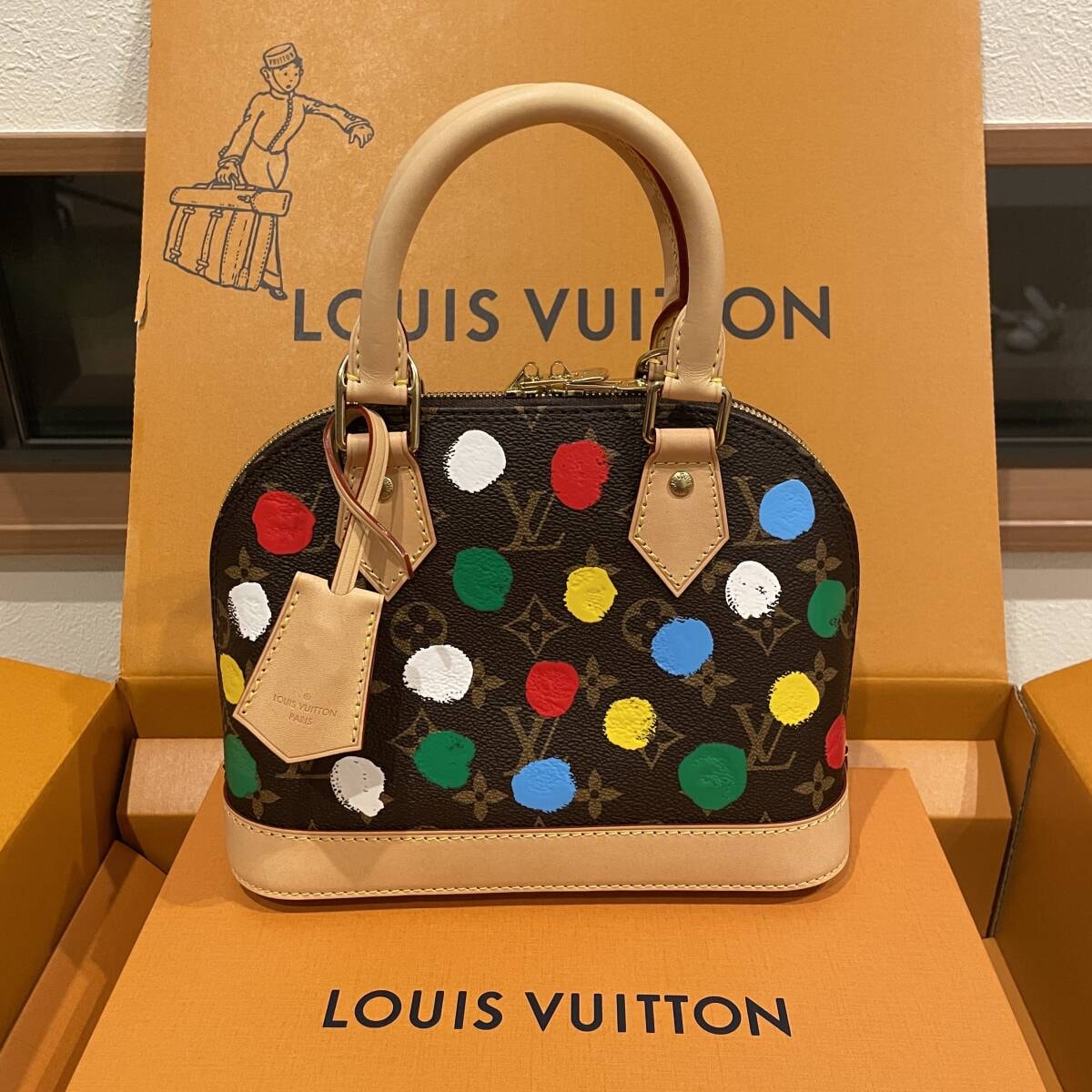 ★新品 未使用★ルイヴィトン LV Louis Vuitton 草間彌生 コラボ アルマ BB 希少【箱有、本物保証】