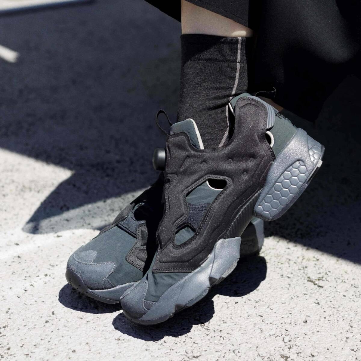 ★新品 Reebok for emmi INSTAPUMP FURY ポンプフューリー 別注モデル コラボ 27.5cm OG BLK リーボック エミ USA9.5 GW1180 メンズ★