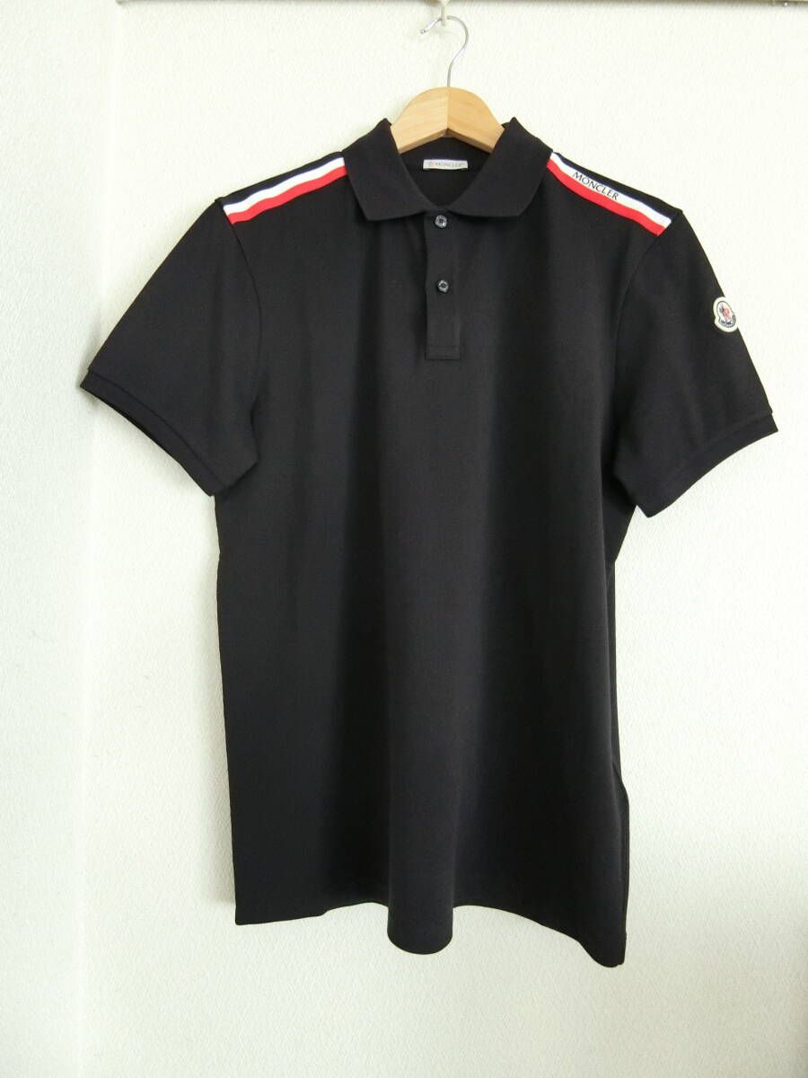 ♯125MONCLER モンクレール ポロシャツ半袖ワッペン半袖トリコロールXS モンクレール(MONCLER) 半袖ポロシャツ メンズポロシャツ | 通販