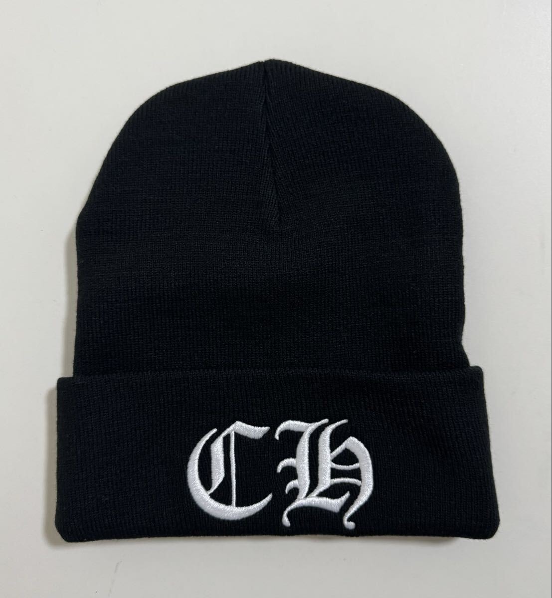 CHROME HEARTS CHロゴ ニット帽 ビーニー ブラック 新品本物 クロムハーツ