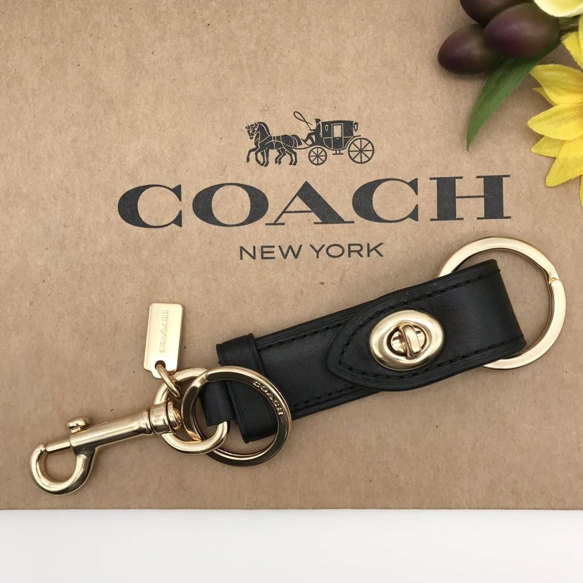 B (目立った傷や汚れなし)】COACH（コーチ） バッグチャーム