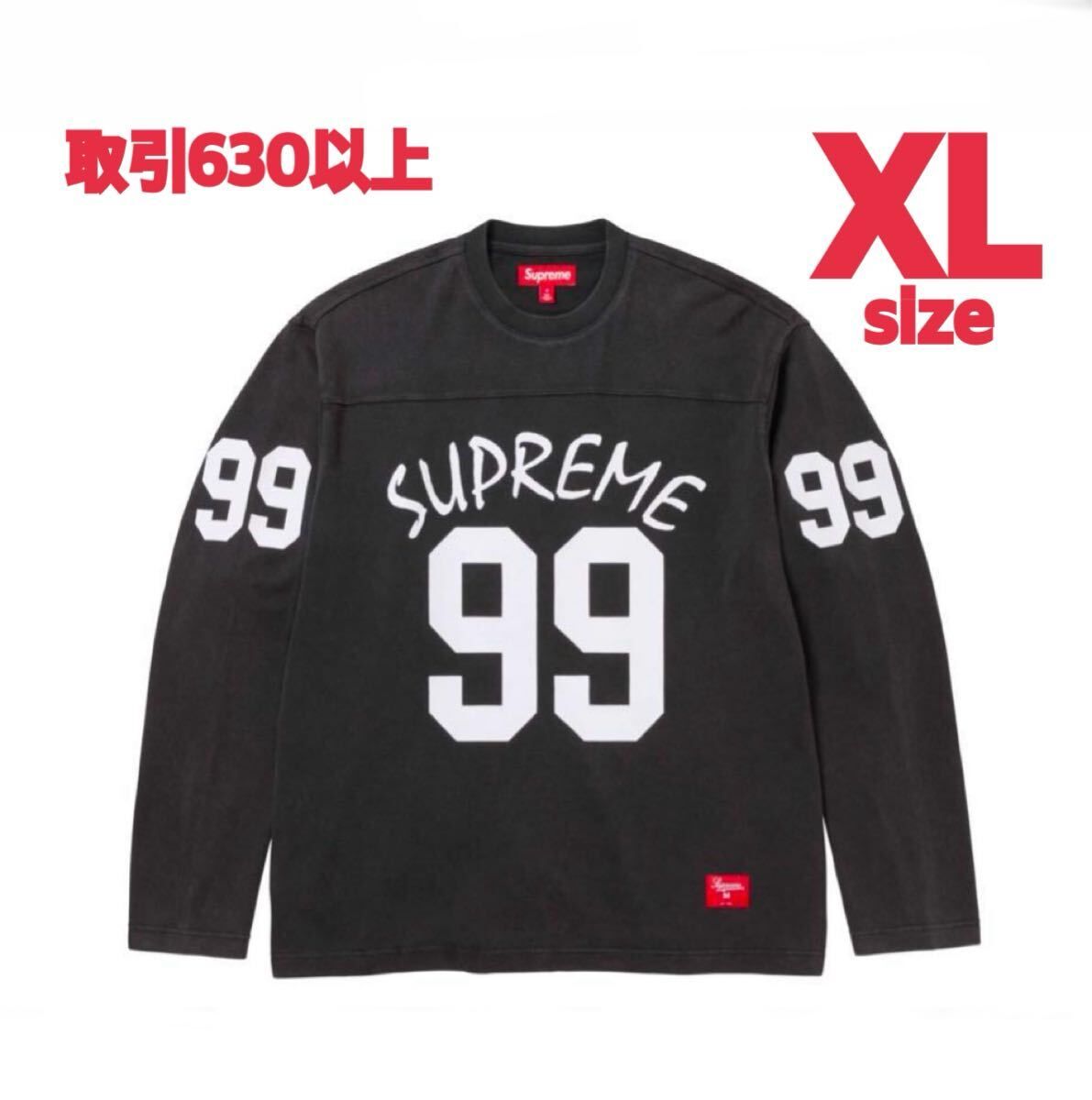 Supreme 2024SS 99 L/S Football Top Black XLサイズ シュプリーム ロングスリーブ フットボール トップ TEE Tシャツ ロンT ブラック