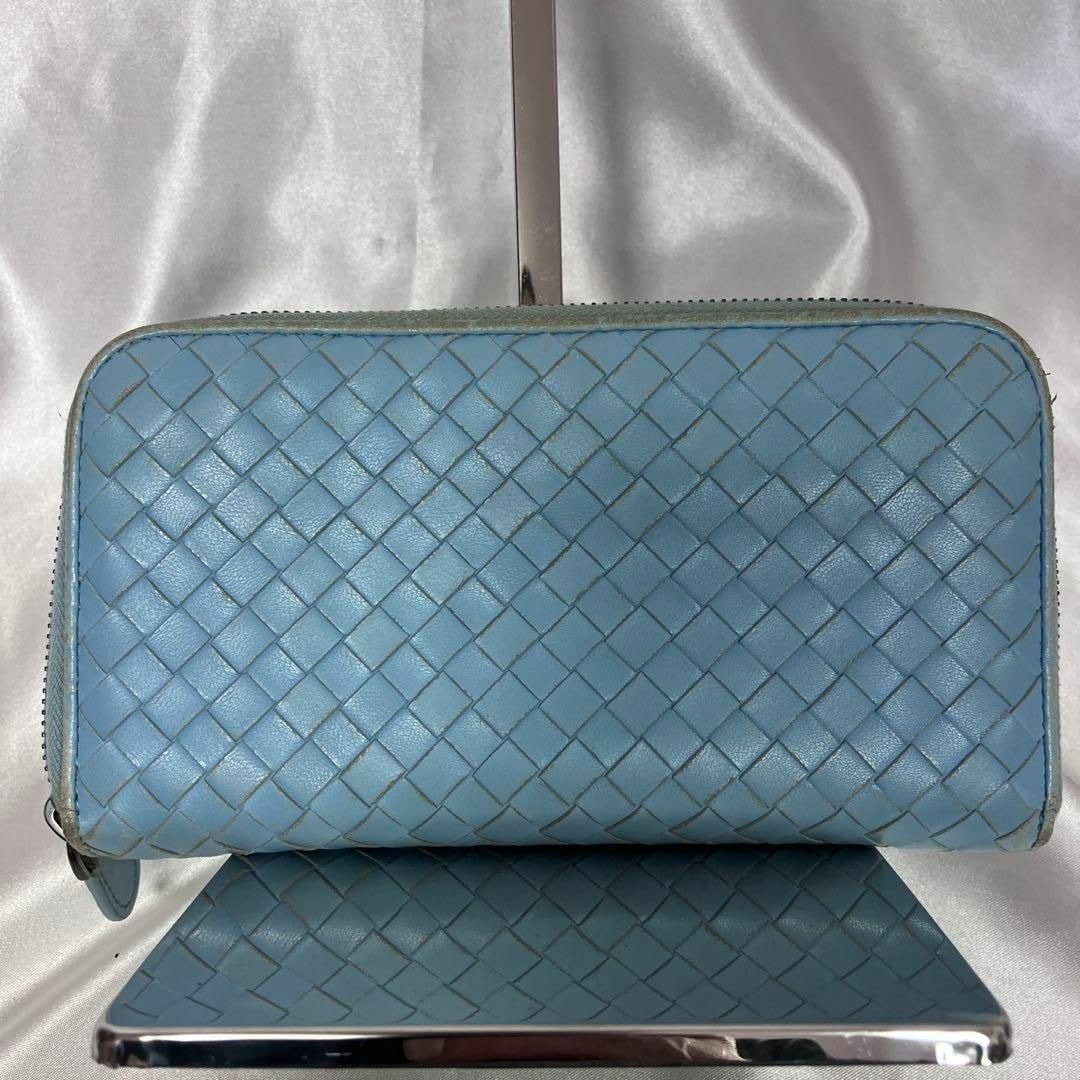 ボッテガヴェネタ 長財布 イントレチャート　ネイビー　メンズ財布 BOTTEGA 長財布 ネイビー ボッテガヴェネタ 長財布 メンズ イントレ