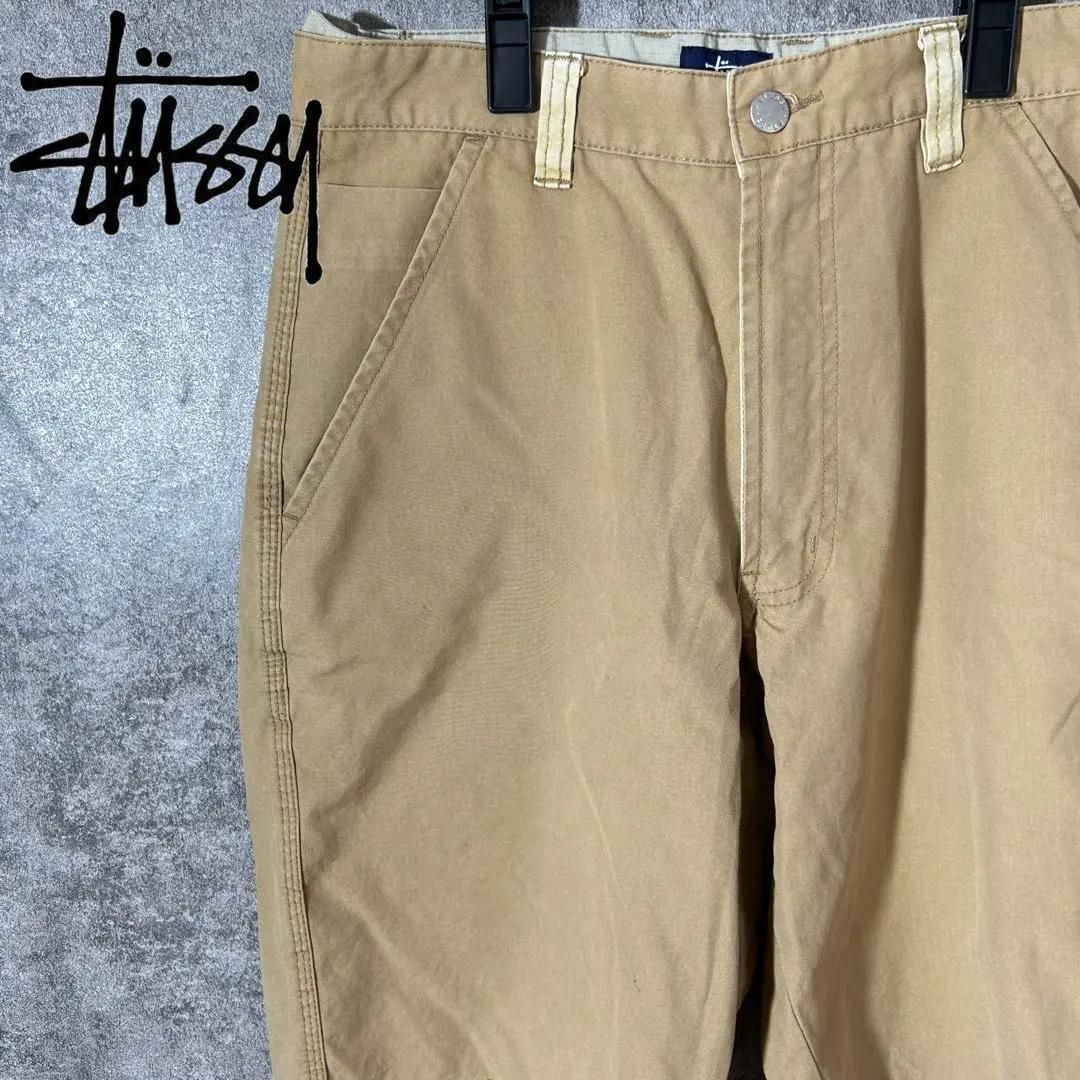[大人気] ステューシー　ハーフパンツ　レアカラー　存在感◎ ワンポイント◎