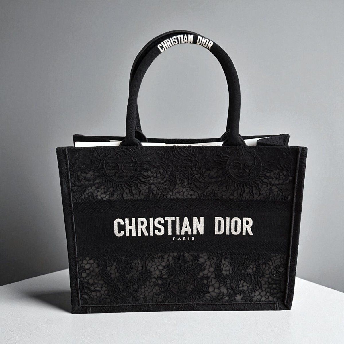 新品 未使用 DIOR ディオール マクラメレース ミディアム ブックトート