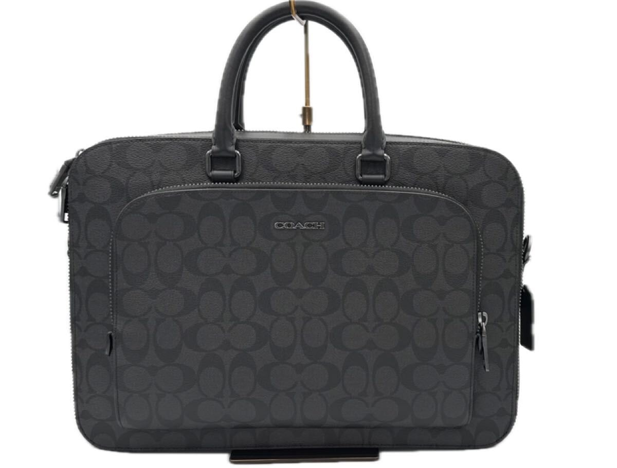 未使用品 COACH コーチ F74999BK シグネチャー ブラック ファスナー長 