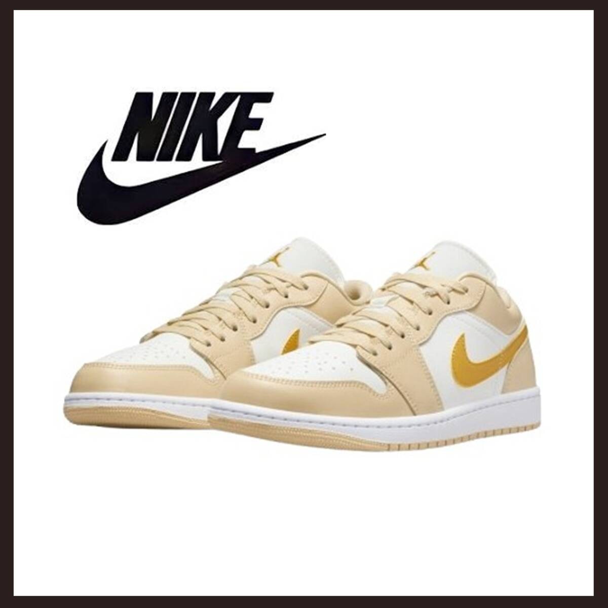 ○★新品未使用　NIKE (ナイキ)　ウィメンズ　エアジョーダン1 LOW　ペールバニラ　23cm★○