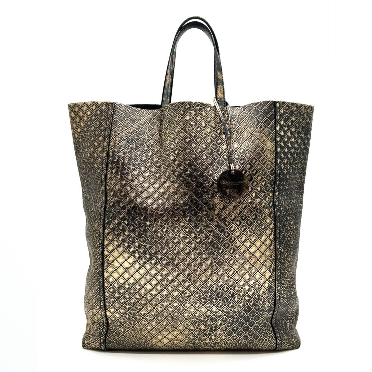 BOTTEGA VENETA ボッテガヴェネタ　イントレ　ハンドバッグ　イントレッチオ　ミラージュ　ゴールド　トートバッグ　ユニセックス　レザー