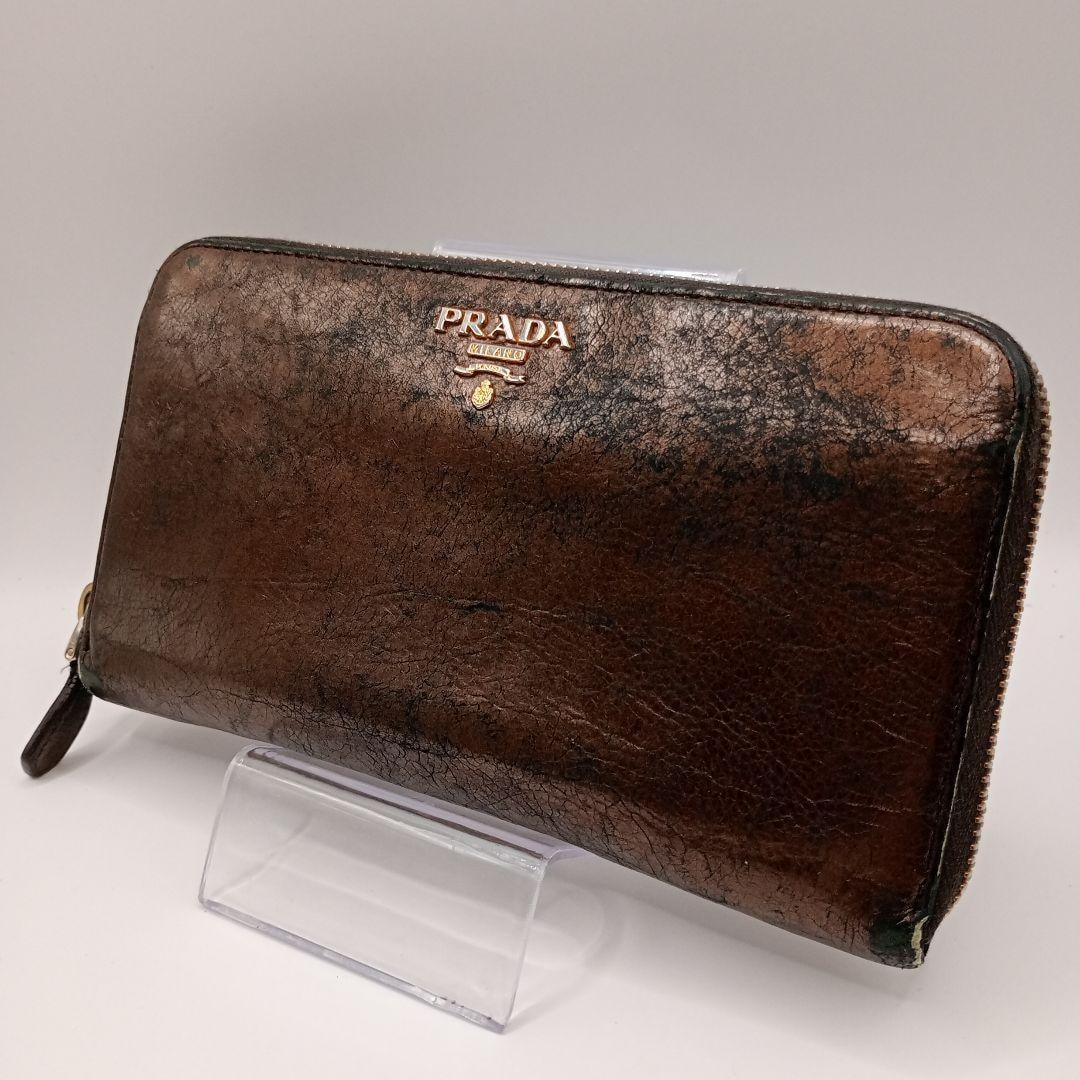 B (目立った傷や汚れなし)】美品 PRADA プラダ サフィアーノ ベージュ