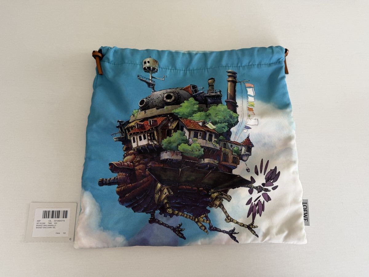A (未使用に近い)】ロエベ ハウルの動く城コラボ スタジオジブリ 巾着