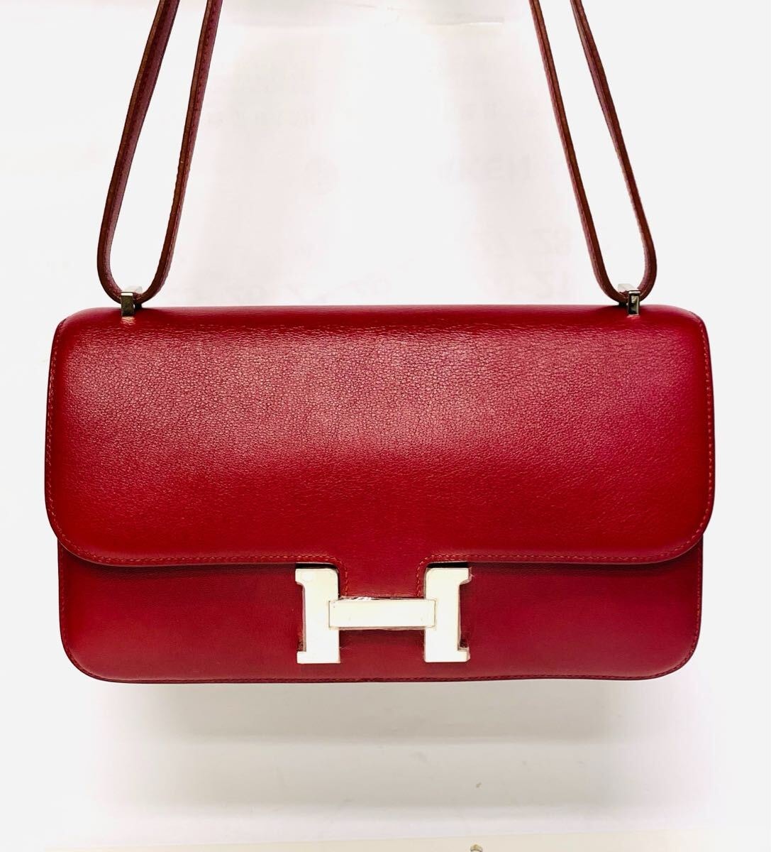 極美品　HERMES エルメス コンスタンスエラン　トスカ　ショルダーバッグ 　箱