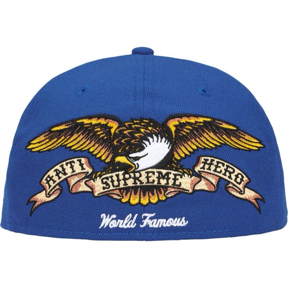  7 3/8 Supreme ANTIHERO New Era Blue 25aw 未使用品 シュプリーム アンタイヒーローニューエラ キャップ 青 刺繍 BOX LOGO