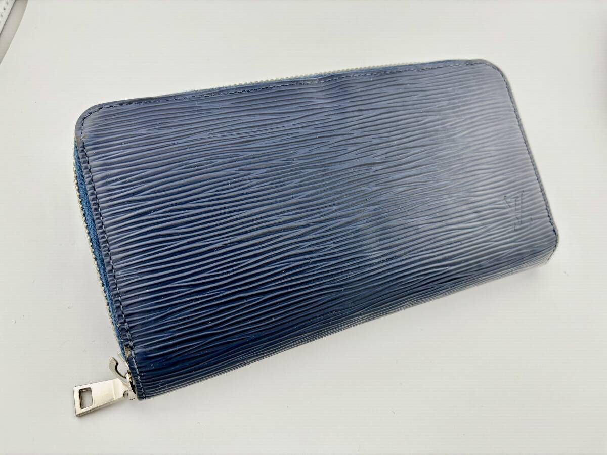 【良品】ルイヴィトン エピ ジッピーウォレット ネイビー 長財布