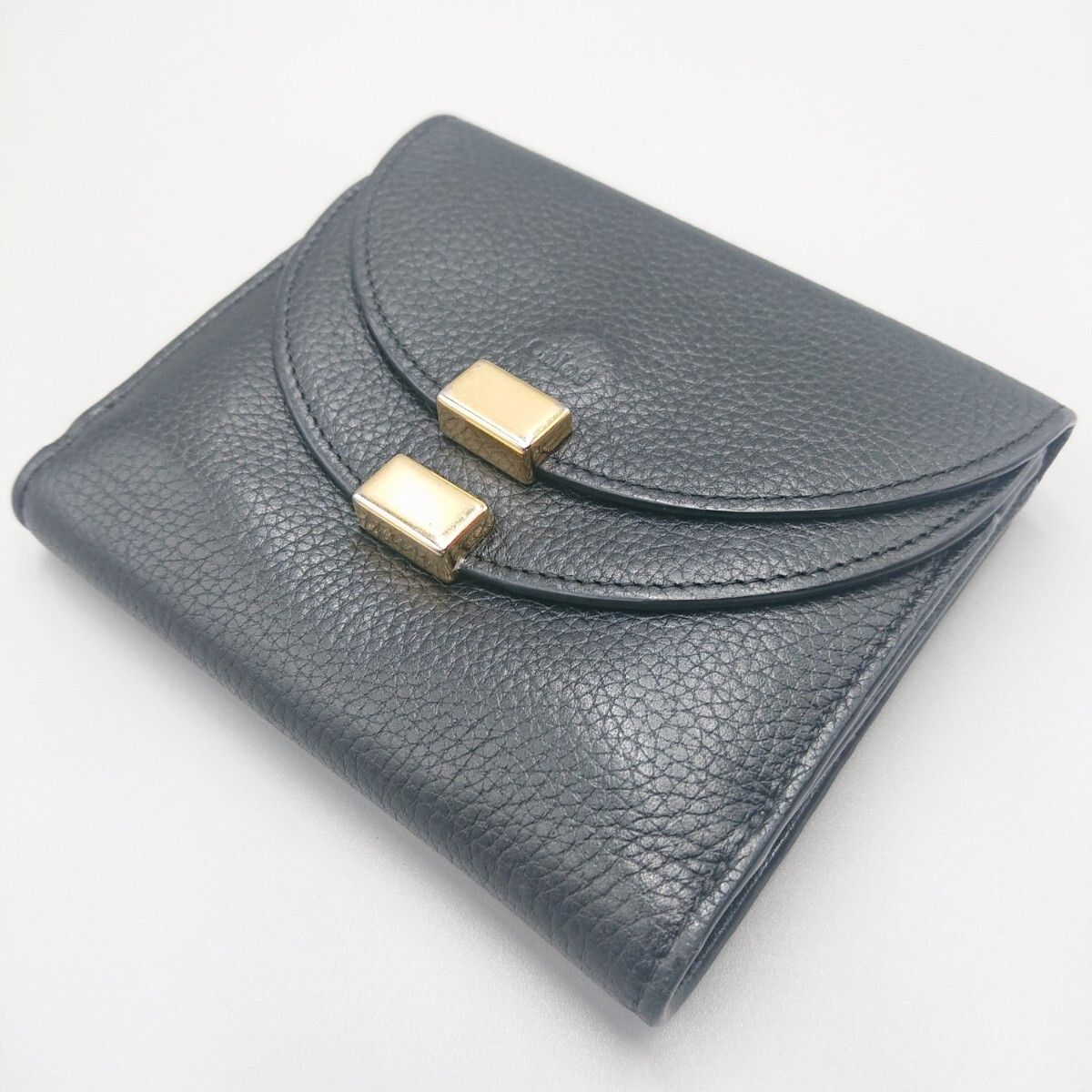 目立った傷や汚れなし】Chloe クロエ ジョージア 三つ折り財布