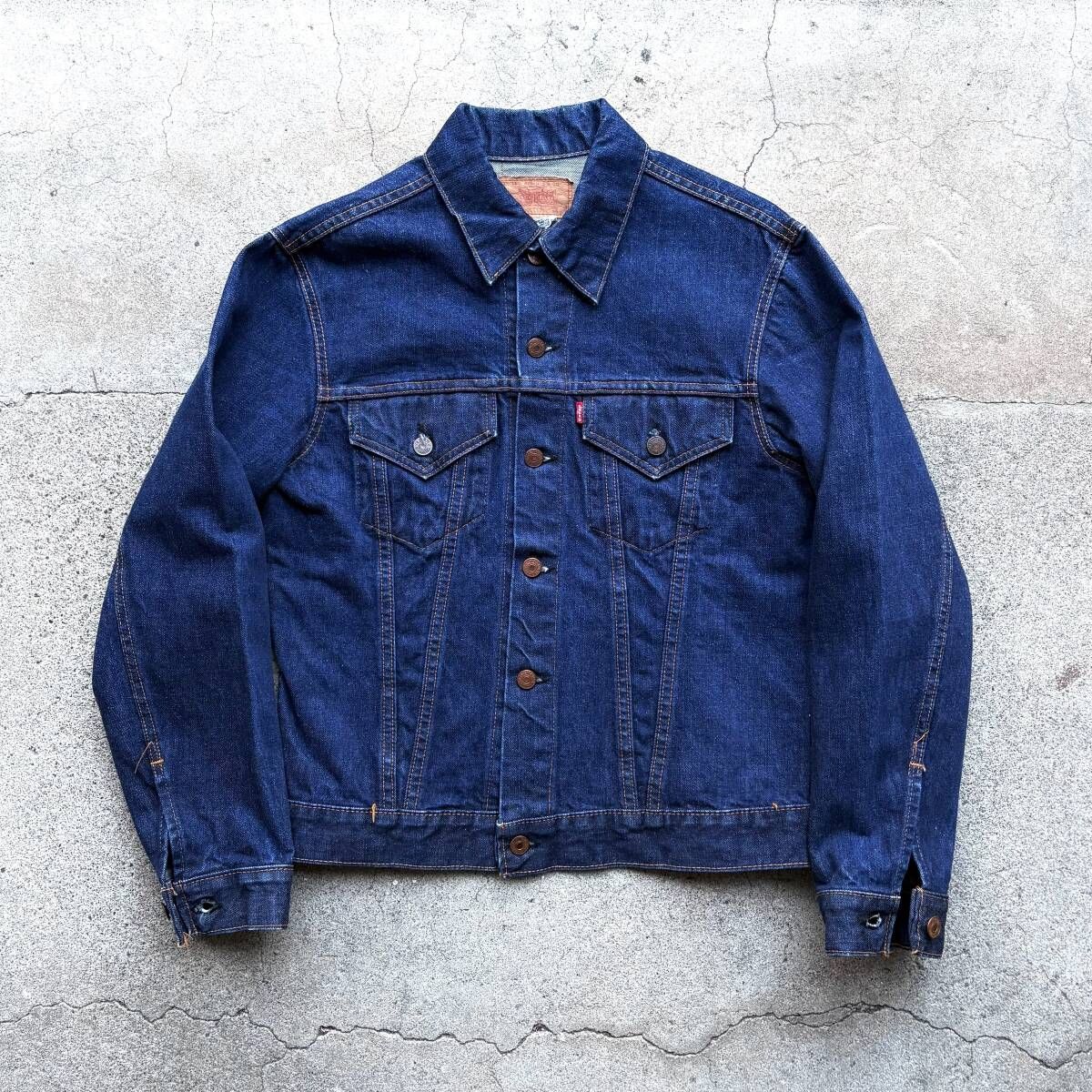 濃紺 vintage LEVI'S 70505 bigE デニムジャケット size40 60s 70s リーバイス ビンテージ トラッカー